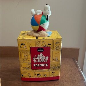 Hallmark Snoopy on Multicolor Beach Ball Figurine